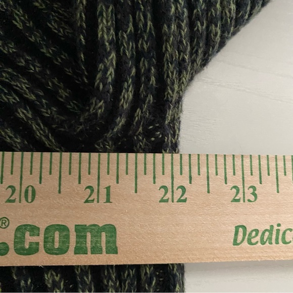 SOLD!!!  Lululemon Cotton Cashmere Wool Blend Cardigan Green & Black Size 10 - Picture 11 of 11